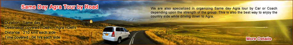 Same Day Agra Tour by Road